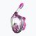 Vollgesichtsmaske zum Schnorcheln Kinder SEAC Magica black silicone/pink