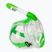 Vollgesichts-Schnorchelmaske für Kinder SEAC Libera lime transparent/lime