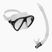 Cressi Schnorchelset Ocean Maske + Gamma Schnorchel klar schwarz DM1000115
