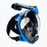 Cressi Duke Dry Vollgesichtsmaske zum Schnorcheln schwarz und blau XDT005020