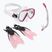 Cressi Mini Palau Bag Kindertauchset Maske + Schnorchel + Flossen rosa CA123129