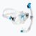 Cressi Marea + Seal Dry Jr klar/azurblaues Tauchset