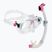 Cressi Marea + Seal Dry Jr Tauchset klar/rosa