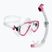 Cressi Estrella + Seal Dry klar/rosa Tauchset