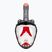 Schnorchelmaske Kinder Cressi Kiddy Full Face Jr black/clear/red