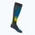Skisocken Mico Light Weight Superthermo Natural Merino Ski teal melange