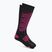 Skisocken Mico Heavy Weight Superthermo Primaloft Merino Ski black fuchsia