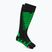 Skisocken Mico Heavy Weight Superthermo Primaloft Merino Ski black fluorescent green
