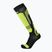 Skisocken Mico Light Weight Superthermo Natural Merino Ski nero giallo fluo