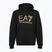 Herren EA7 Emporio Armani Zug Logo Serie Big Logo Hoodie schwarz