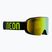 Skibrille Neon Light black/yellow/mirror gold