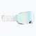 Skibrille Neon Beam white/white/mirror steel