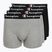 Herrenboxershorts Champion Trunk Knit oxford grey melange/oxford grey melange/black