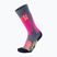 Women's UYN Ski All Mountain Socken mittelgrau melange/rosa