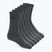 Oakley Crew 5 Paar neutrale graue Socken