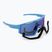 Bliz Fusion Sonnenbrille in mattem Blau/Grau mit blauem Spiegel