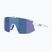 Sonnenbrille Bliz Breeze matte white/smoke blue multi/pink