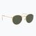Sonnenbrille Ray-Ban Round Metal gold/green g-15