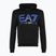 Herren Hoodie Sweatshirt EA7 Emporio Armani Train Logo Series Oversize Logo Hoodie Coft black