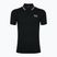 Herren EA7 Emporio Armani Golf Pro Polo Check Hemd schwarz