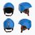 Kinder-Skihelm Briko Makalu Jr shiny lochmara blue/pomegranate red