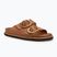 Badeschuhe Damen Genuins Galia Leather Dress camel