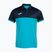 Herren Tennis-Poloshirt Joma Montreal fluoreszierend türkis/marineblau