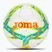 Joma Dali III Mehl Türkis / Mehl Koralle Fußball Größe 5