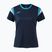 Tennisshirt Damen Joma Terra dark navy/turquoise fluor