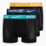 Herren Nike Dri-Fit Essential Micro Trunk Boxershorts 3 Paar blau/navy/gelb
