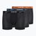 Herren Boxershorts Nike Everyday Cotton Stretch Trunk 3 Paar schwarz/armory navy/schwarz