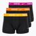 Herren Boxershorts Nike Everyday Cotton Stretch Trunk 3 Paar schwarz/gold/hyper crimson