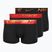 Nike Dri-Fit Essential Micro Trunk Herren Boxershorts 3 Paar blk/uni rot/blk/uni rot metallic gradient wb