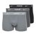 Herren Boxershorts Nike Everyday Cotton Stretch Trunk 3 Paar schwarz/iron game/cool grey Hochglanz texturiert wb