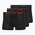 Herren Boxershorts Nike Everyday Cotton Stretch Trunk 3 Paar schwarz lig crim/des och/deep night Logo-Bund