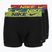 Herrenboxershorts Nike Dri-Fit Essential Micro 3 pairs blklightcrimson/ brightcitron/evergreenaur