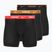 Herren Nike Everyday Cotton Stretch Boxershorts 3 Paar schwarz light crimsn/desrt ocker/schwarzer Bund