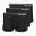 Herren-Boxershorts KARL LAGERFELD Stripe Logo Micro Trunk 3er-Pack black