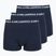 Herrenboxershorts KARL LAGERFELD Logo Trunk 3er-Pack navy