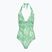 Badeanzug Damen Tommy Hilfiger Halter One Piece Rp Print floral tropic aop fort green