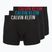 Boxershorts Calvin Klein 000NB3609A Boxer Brief 3 pairs black w/oatmeal logo/black w/age