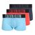 Herrenboxershorts Calvin Klein 000NB3775A Trunk 3 pairs ombre bluee/chilly bluee/punch pink
