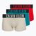 Boxershorts Calvin Klein 000NB3609A Boxer Brief 3 pairs oatmeal/aged redwood/bright turquoise