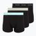 Herren-Boxershorts Calvin Klein 0000U2662G Trunk 3 pairs black in plume wb/black in misty sag