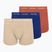 Herren-Boxershorts Calvin Klein 0000U2662G Trunk 3 pairs sodalite blue/redwood/white pepper