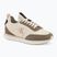 Damenschuhe Calvin Klein YW0YW02060 Retro Runner Sock Laceup Mix Matt turtledove/spanish villa/bordeaux