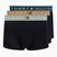 Herrenboxershorts Tommy Hilfiger Trunk WB 3 pack nb//saf canvas/mnty grey/deep spru