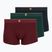 Herrenboxershorts Tommy Hilfiger Trunk 3 pack navy blue/nocturnal green/burgundy