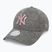 Neue Era weibliche Liga wesentliche 9Forty New York Yankees Kappe grau