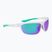 Sonnenbrille Nike Windtrack Run matte clear/ green mirror